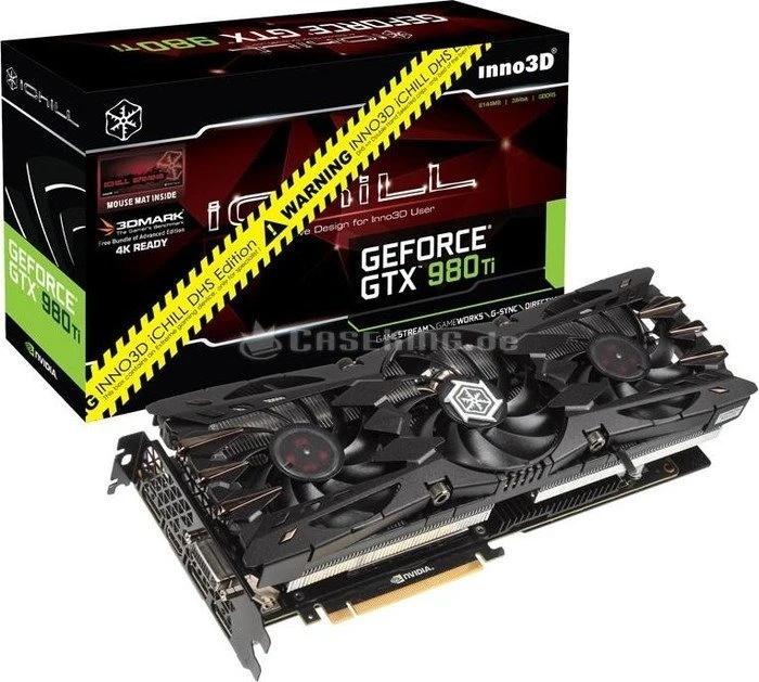 INNO3D GeForce GTX 980 Ti iCHILL X3 DHS, 6GB GDDR5, DVI, HDMI, 3x DP