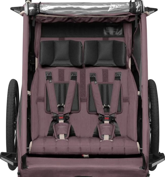 Qeridoo Kidgoo 2 Fahrradanhänger wildberry violet (Modell 2026)