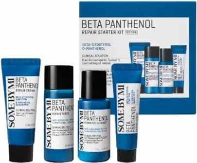 Some by Mi Beta Panthenol Repair Creme 20ml + Cleanser 30ml + Toner 30ml + Serum 10ml Starter Kit Geschenkset