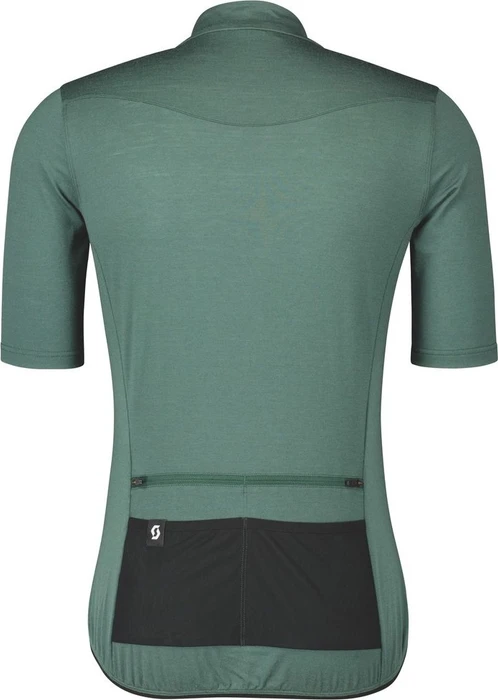 Scott Gravel Merino Trikot kurzarm smoked green/black (Herren)