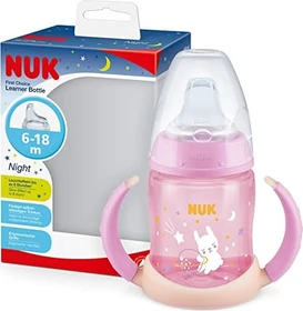 NUK First Choice Trinklernflasche Silikon, 0+M, 150ml (verschiedene Farben)