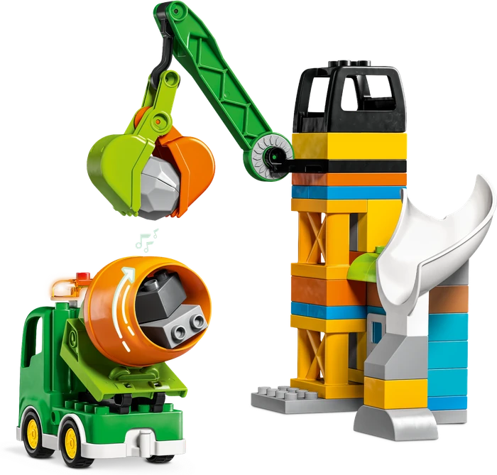 LEGO DUPLO - Baustelle mit Baufahrzeugen