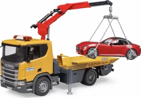 Bruder Scania Super 560R Abschlepp-LKW mit Light & Sound Modul und Bruder Roadster