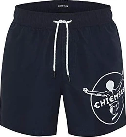 Chiemsee Label-Symbol und Taschen Badeshorts total eclipse (Herren)