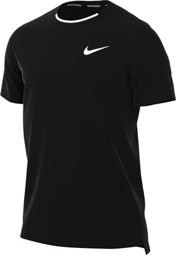 Nike Court Advantage Funktionsshirt kurzarm schwarz/weiß (Herren)