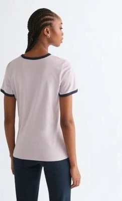 Wrangler Ringer T-Shirt kurzarm evening haze (Damen)