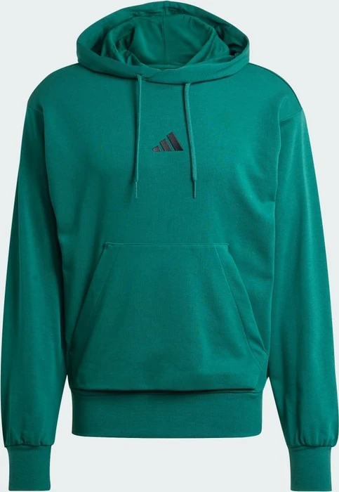 adidas Essentials Feelcozy French Terry Hoodie collegiate green/black (Herren)