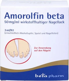betapharm Amorolfin beta 50mg/ml wirkstoffhaltiger Nagellack, 3ml