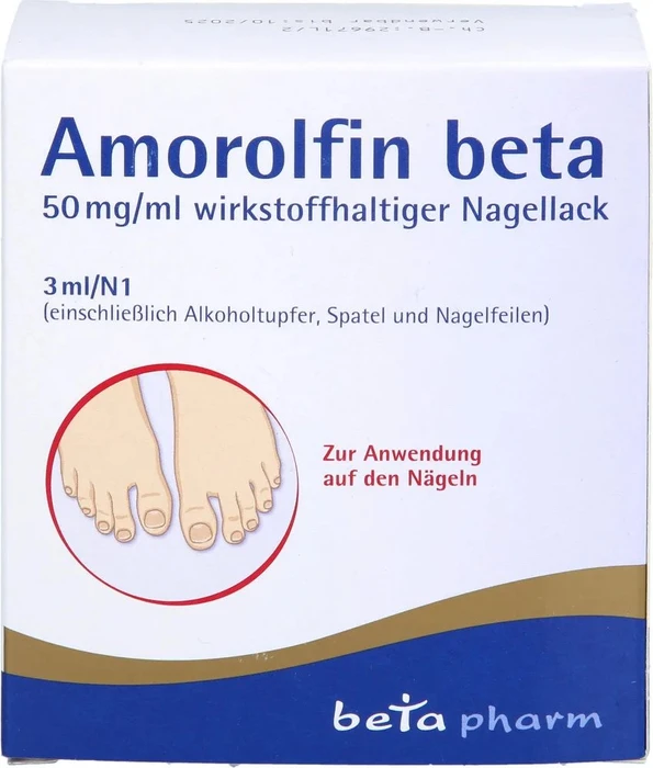 betapharm Amorolfin beta 50mg/ml wirkstoffhaltiger Nagellack, 3ml