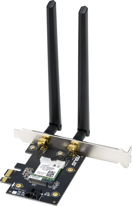 ASUS PCE-AX1800, 2.4GHz/5GHz WLAN, Bluetooth 5.2 LE, PCIe 2.0 x1