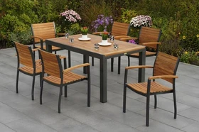 Merxx Santorin Gartenmöbel-Set, 7-tlg.