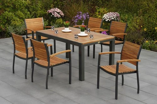 Merxx Santorin Gartenmöbel-Set, 7-tlg.