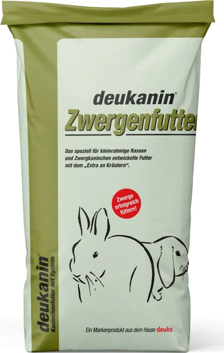 Deuka deukanin, Zwergenfutter, Zwergkaninchen, 25kg