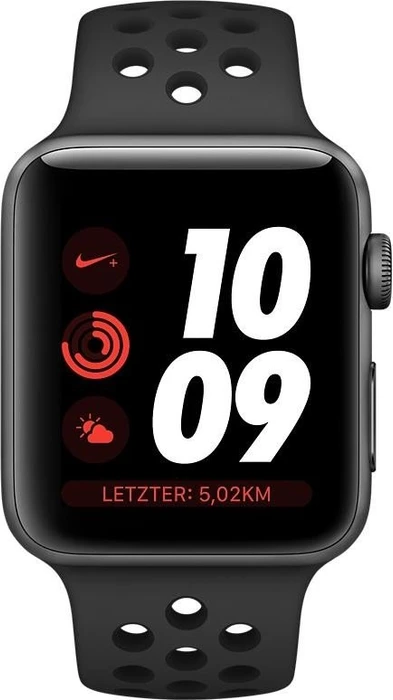 Apple Watch Nike+ Series 3 (GPS) Aluminium 42mm grau mit Sportarmband anthrazit/schwarz