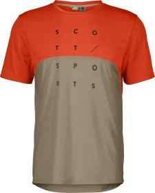 Scott Trail Flow DRI Trikot kurzarm mars red/toast beige (Herren)