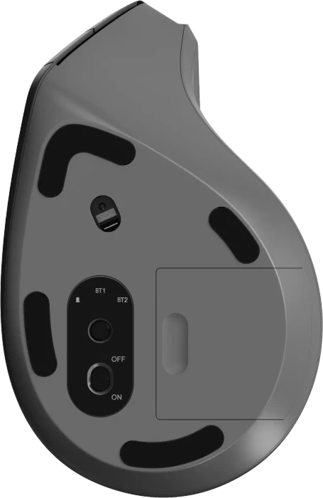 Rapoo EV310M Ergonomic Wireless Mouse schwarz, USB/Bluetooth