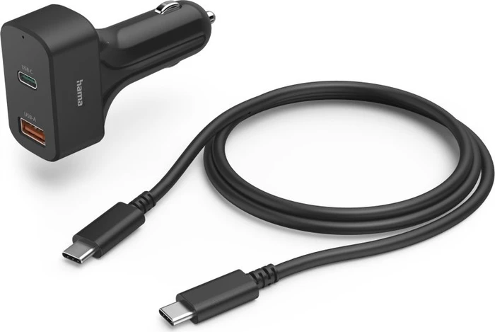 Hama Universal-USB-C-Kfz-Notebook-Netzteil Power Delivery (PD) 5-20V/65W schwarz