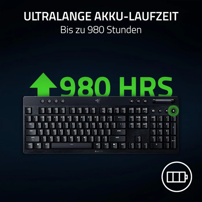 Razer BlackWidow V4 Low-Profile HyperSpeed, Razer Low-Profile ORANGE Tactile, USB/Bluetooth, UK
