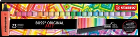 STABILO Boss Original ARTY Tischset sortiert, 23er-Set