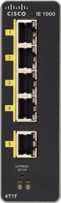 Cisco IE 1000 Industrial Railmount Smart Switch, 5x RJ-45