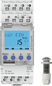 Theben LUNA 111 top3 EL Einbau-Lichtsensor/Dämmerungsschalter, Schaltaktor (1110230)