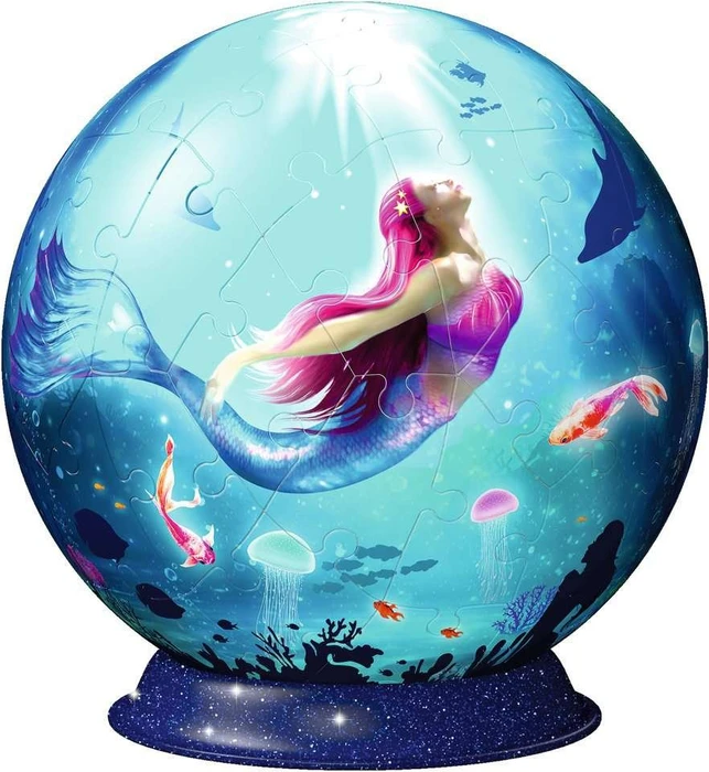 Ravensburger Puzzle 3D Puzzle-Ball Bezaubernde Meerjungfrauen