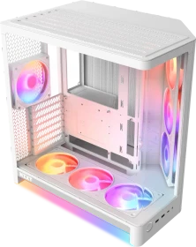 NZXT H6 RGB+ [2026] White, Glasfenster