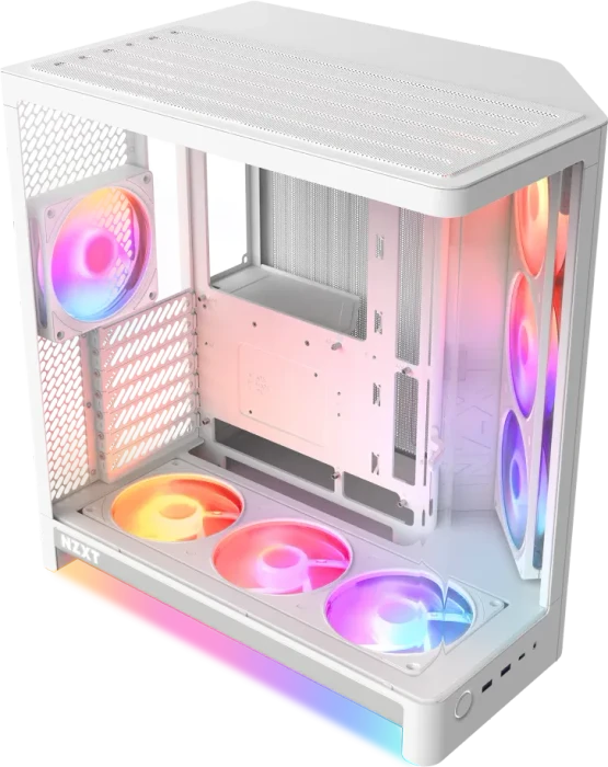 NZXT H6 RGB+ [2026] White, Glasfenster