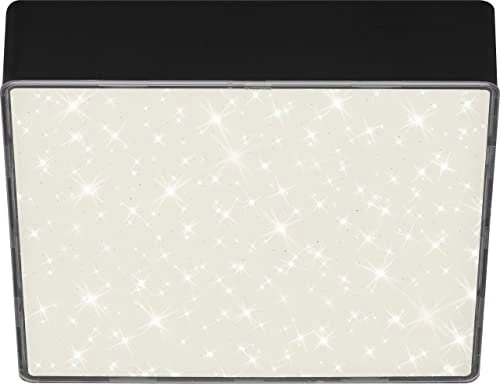 Briloner Flame Star Sternenhimmel LED Deckenleuchte 11W 15.7cm schwarz