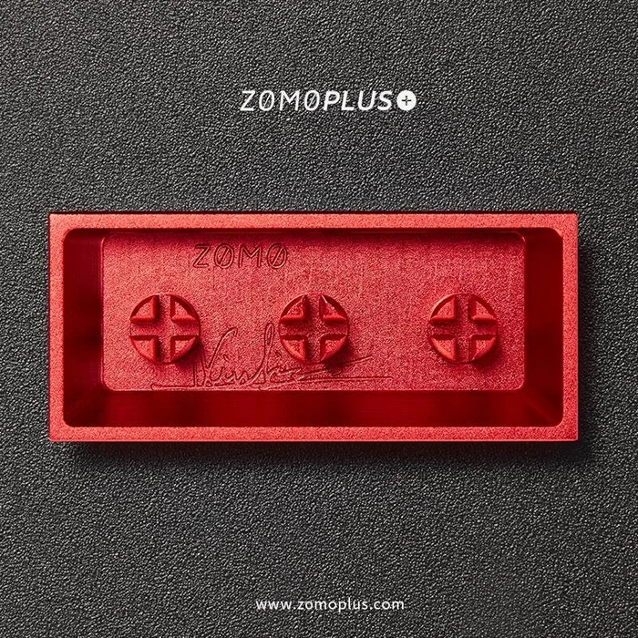 Zomoplus Keycap BAZINGA!, Aluminium, rot/silber, 1 Taste, ANSI-US
