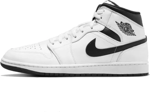 Nike Air Jordan 1 Mid black/white/metallic gold (Herren)