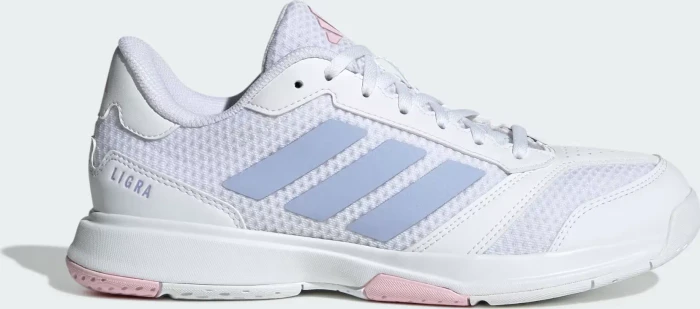 adidas Ligra 8 Indoor Handball cloud white/violet tone/clear pink (Damen)