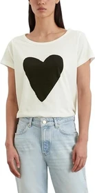 Marc O'Polo Regular Print T-Shirt kurzarm white cotton (Damen)