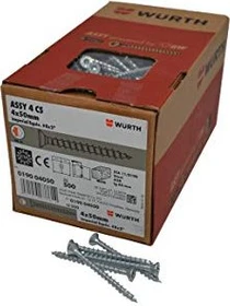 Würth ASSY 4 CS 4x50 Beschlagschraube, 4x50mm, 500 Stück