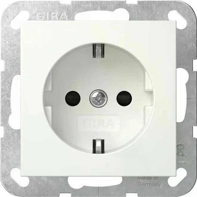 Gira SCHUKO-Steckdose 16A 250V, reinweiß