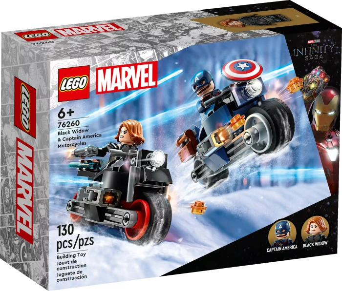 LEGO Marvel Super Heroes Spielset - Black Widows & Captain Americas Motorräder