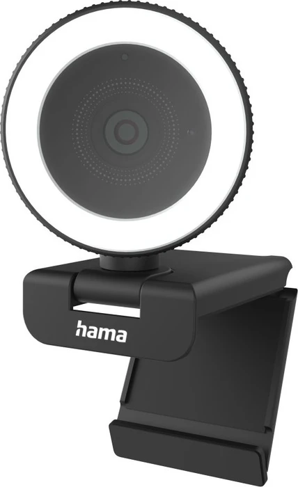 Hama C-800 Pro QHD Webcam mit Ringlicht, inkl. Fernbedienung