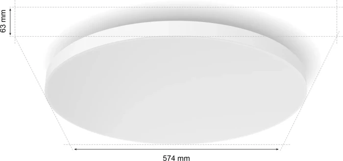 Philips Hue White and Color Ambiance Datura LED Panel rund 67W