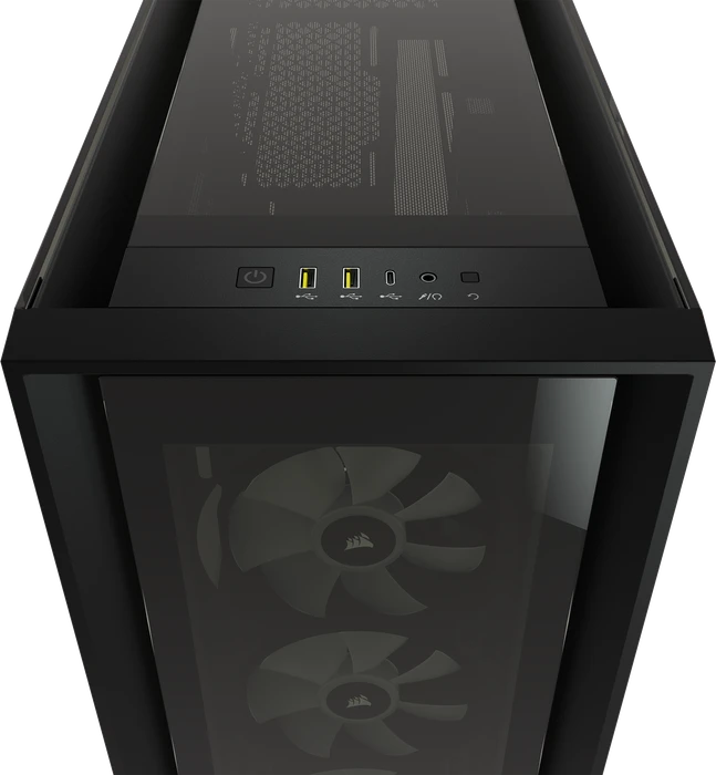 Corsair iCue 5000X RGB, schwarz, Glasfenster