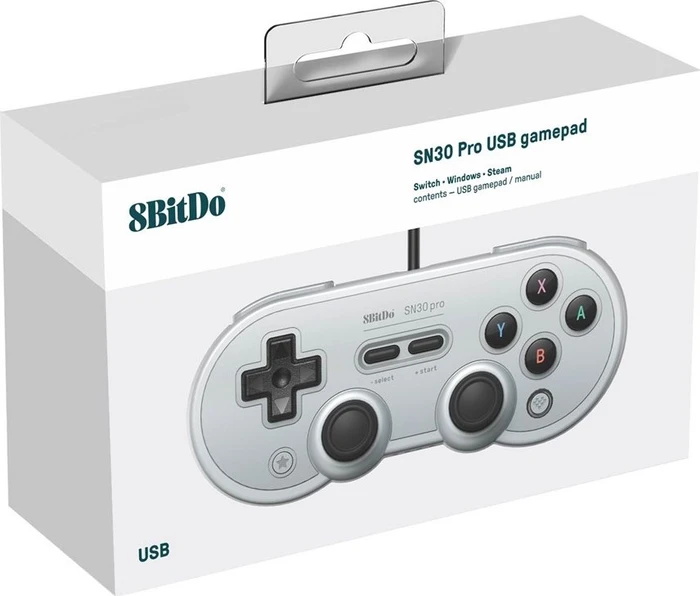 8BitDo SN30 Pro USB Gamepad grau (Switch/PC)