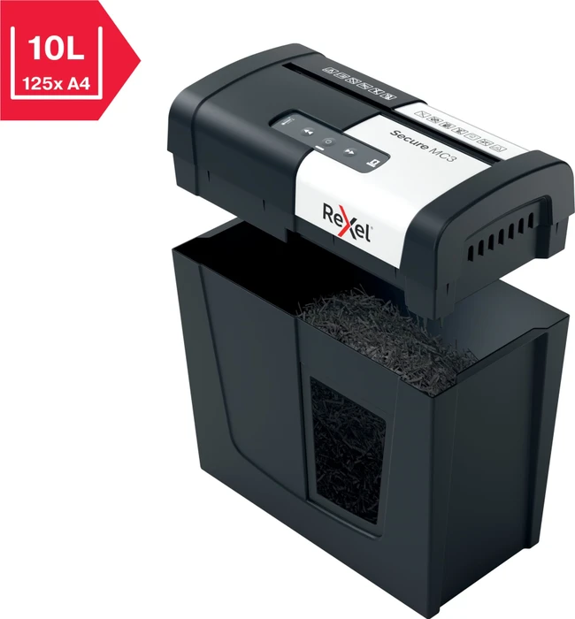Rexel Secure MC3 Whisper-Shred, 2x15mm