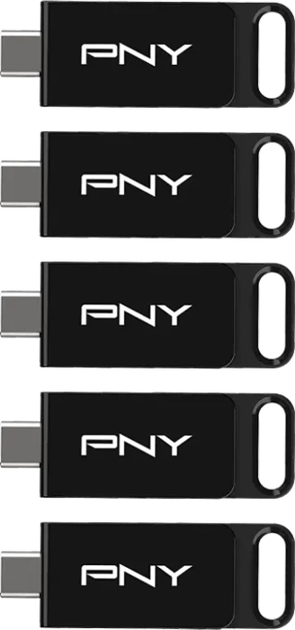PNY Elite Type-C 64GB, USB-C, USB 3.2 Gen 1×1, 5er-Pack