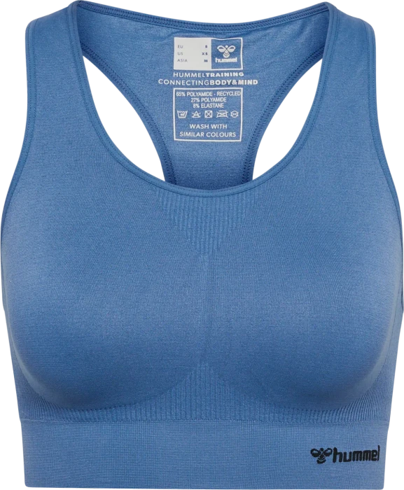 hummel Seamless Sports Top Funktionsshirt ärmellos blue horizon (Damen)