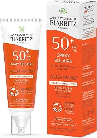 Laboratoires de Biarritz Alga Maris Sonnenschutz Spray LSF50, 125ml