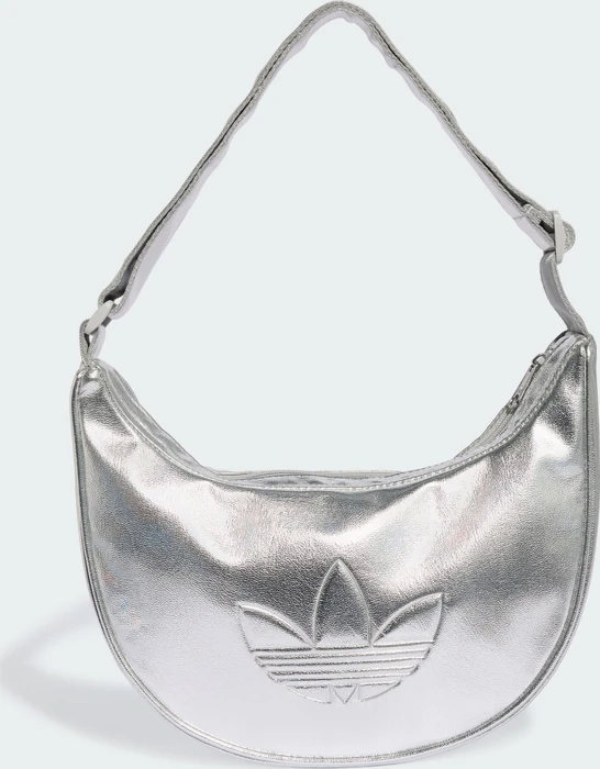 adidas Adicolor Metallic-PU Half Moon Schultertasche silver metallic