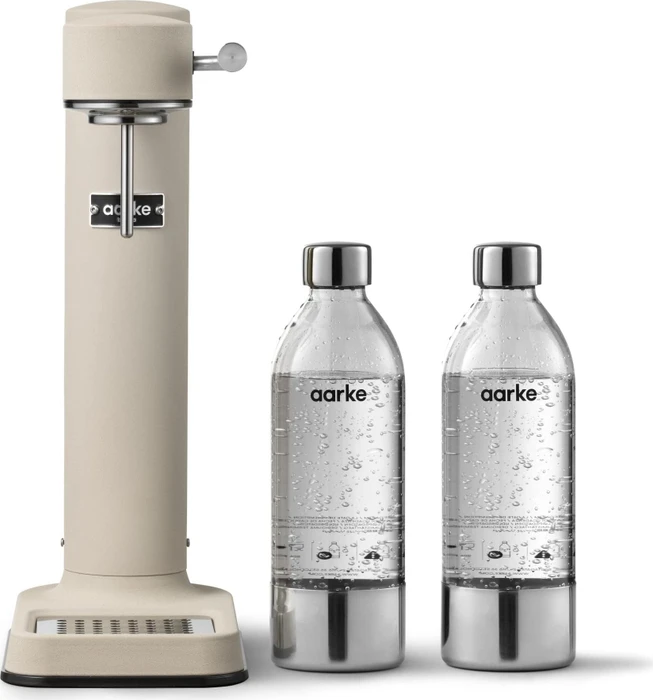 Aarke Carbonator III Trinkwassersprudler inkl. 2 Flaschen sand
