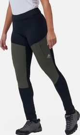 Odlo Ascent Tights Laufhose lang black/deep depths (Damen)