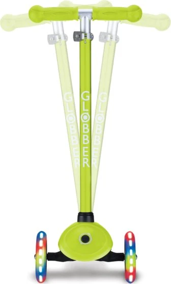 Globber Primo Lights Kickboard lime green