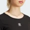 adidas Essentials Ribbed Crop Top Shirt langarm schwarz (Damen) Vorschaubild