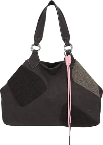 fritzi aus Preußen Izzy Medium Limited Happy Flocked Shopper soft coffee